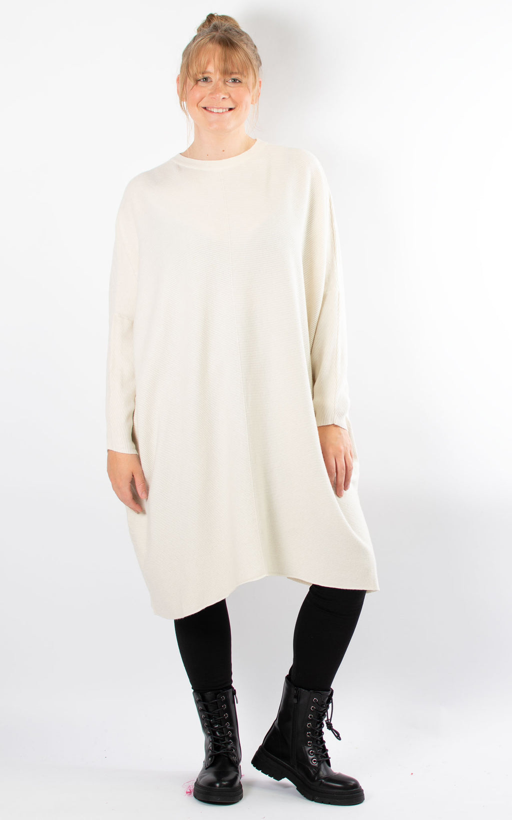 Oversized Jumper Dress | Cream