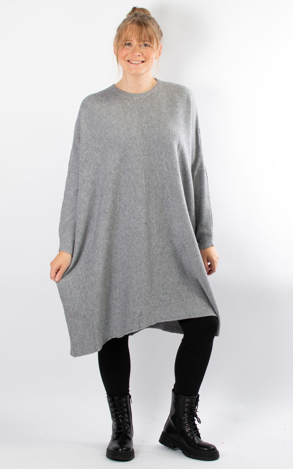 Oversized Jumper Dress | Grey