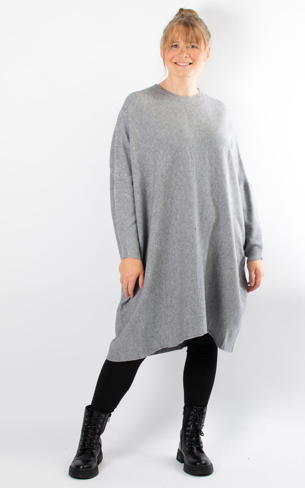 Oversized Jumper Dress | Grey