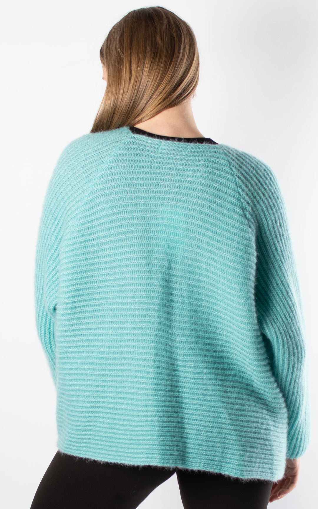 *PRE-ORDER* Open Knit Cardi | Aqua