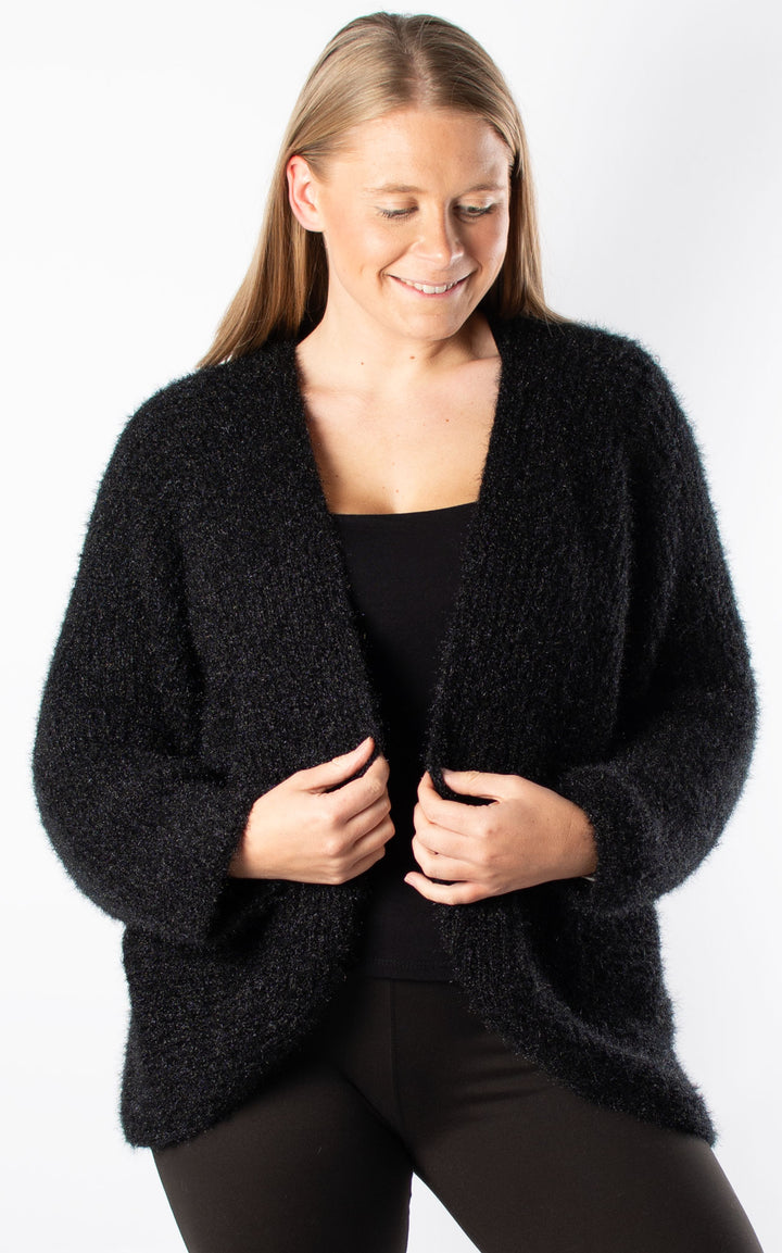 *PRE-ORDER* Open Knit Cardi | Black