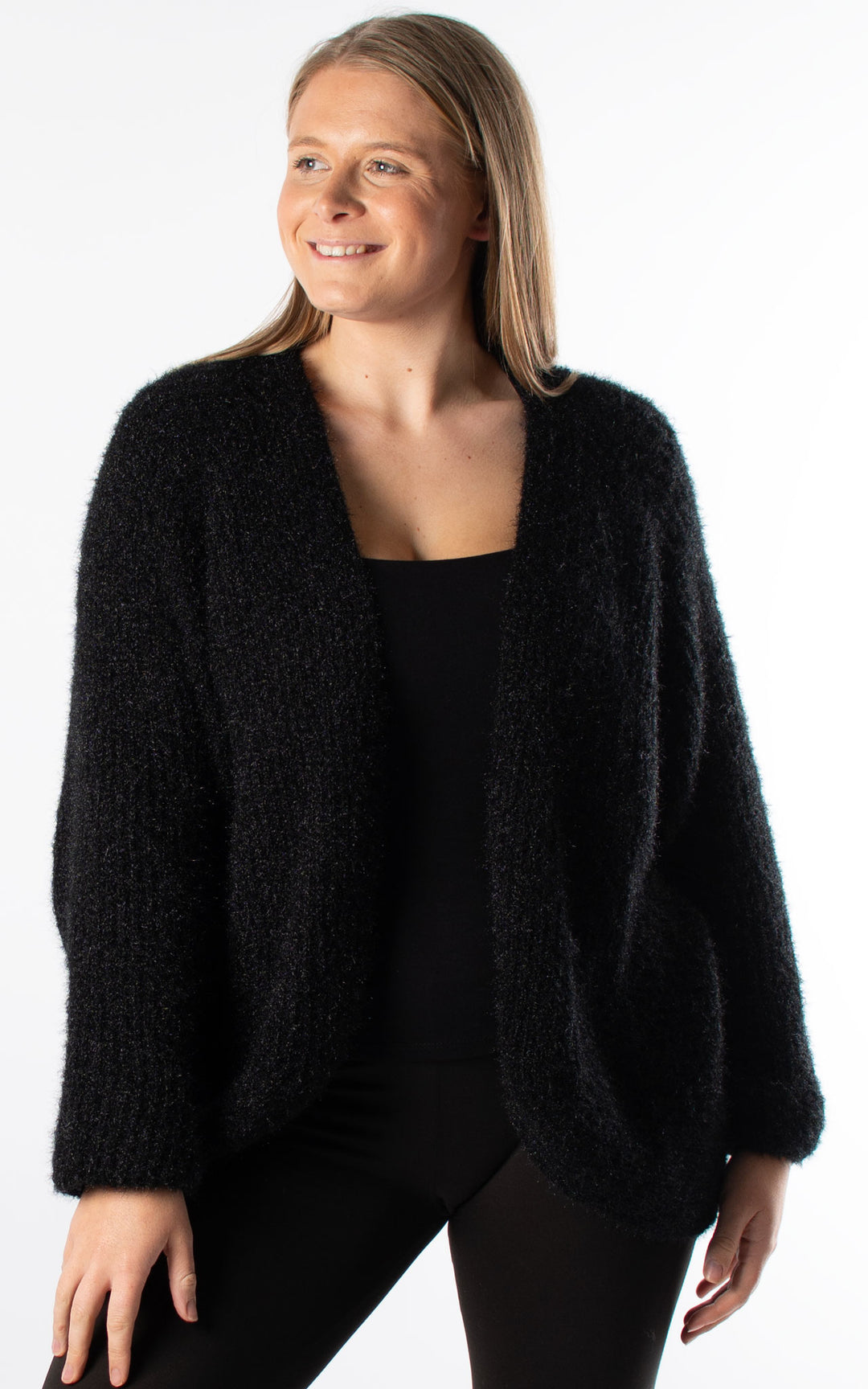 *PRE-ORDER* Open Knit Cardi | Black