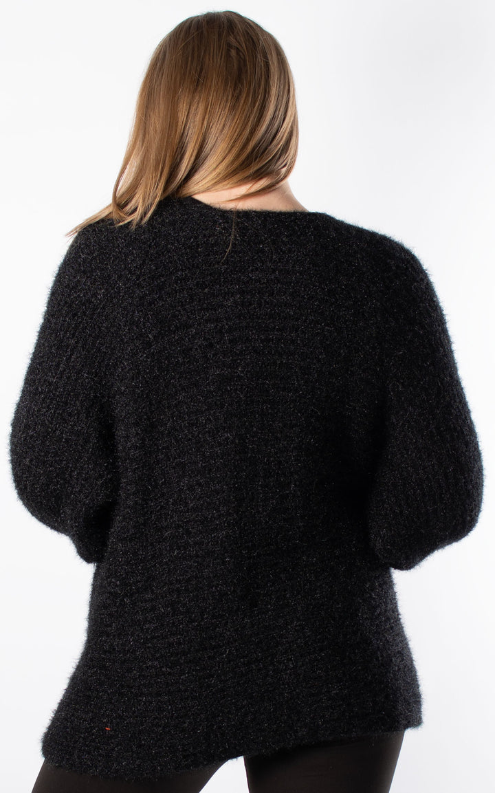 *PRE-ORDER* Open Knit Cardi | Black