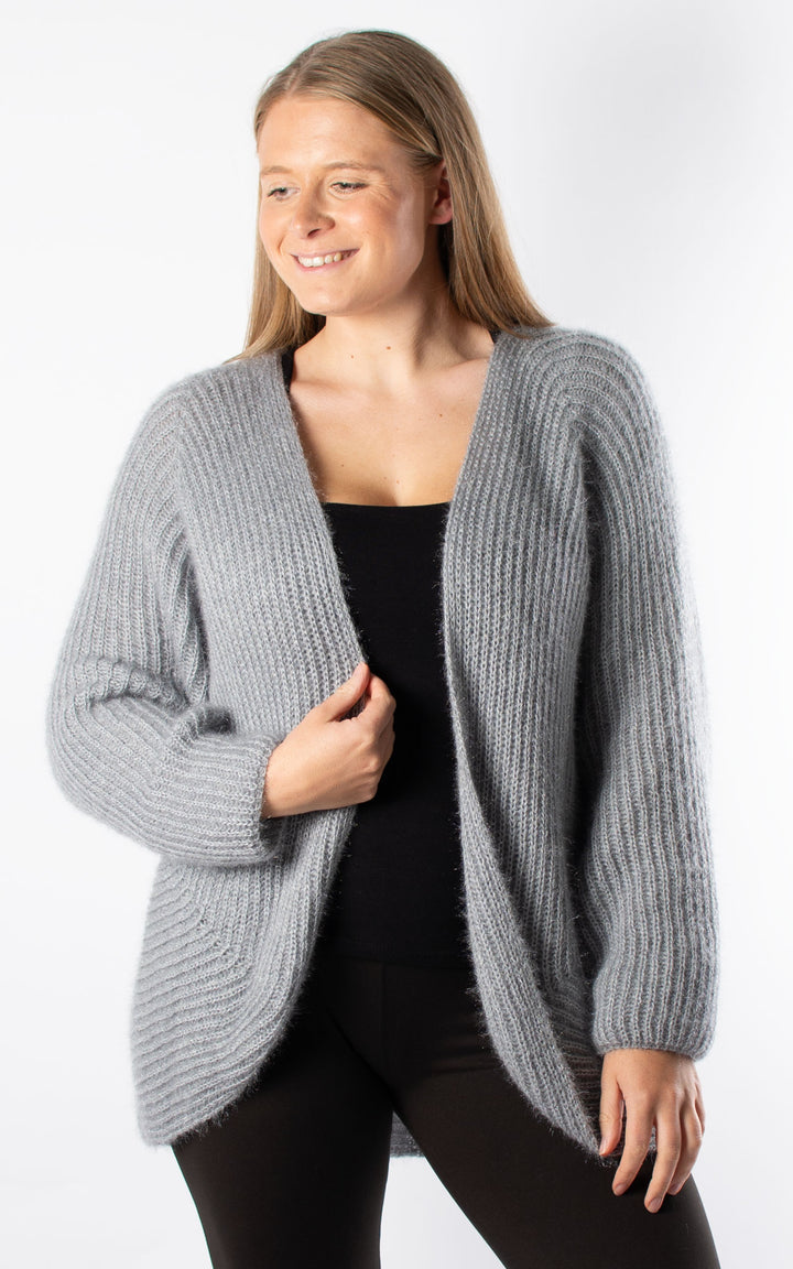 *PRE-ORDER* Open Knit Cardi | Grey