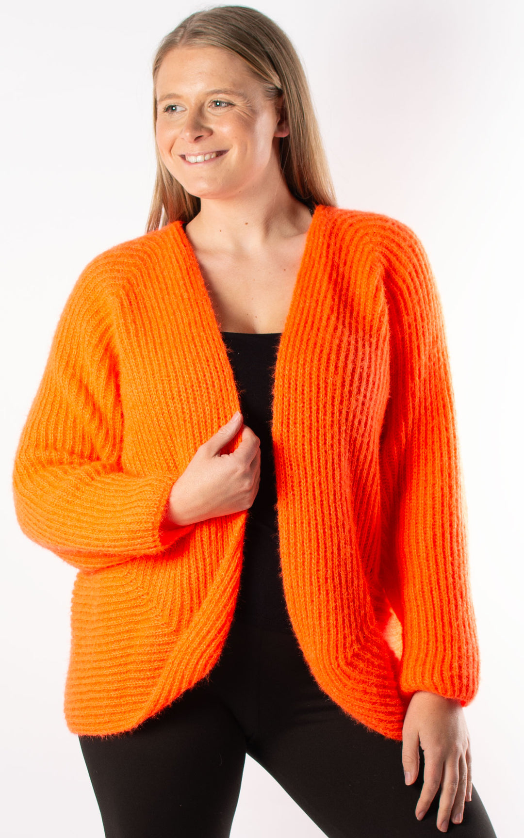 *PRE-ORDER* Open Knit Cardi | Orange