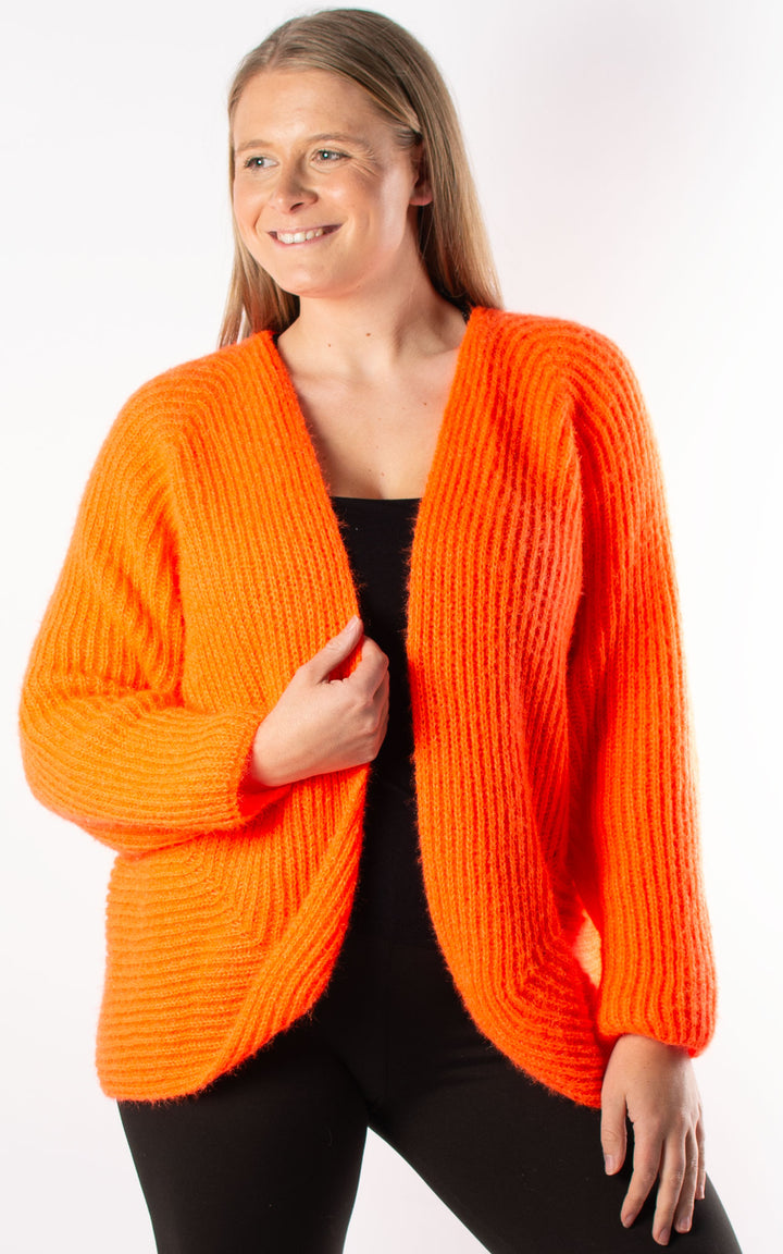 *PRE-ORDER* Open Knit Cardi | Orange