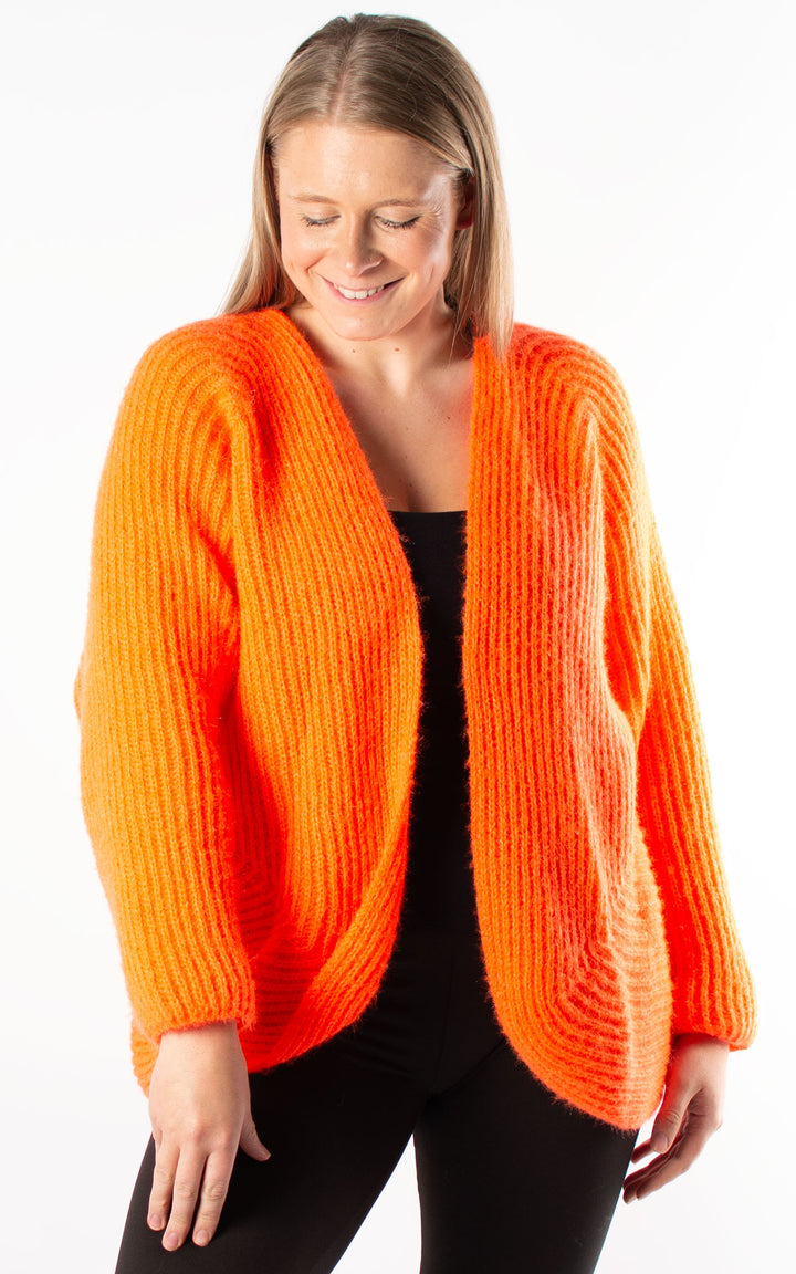 *PRE-ORDER* Open Knit Cardi | Orange