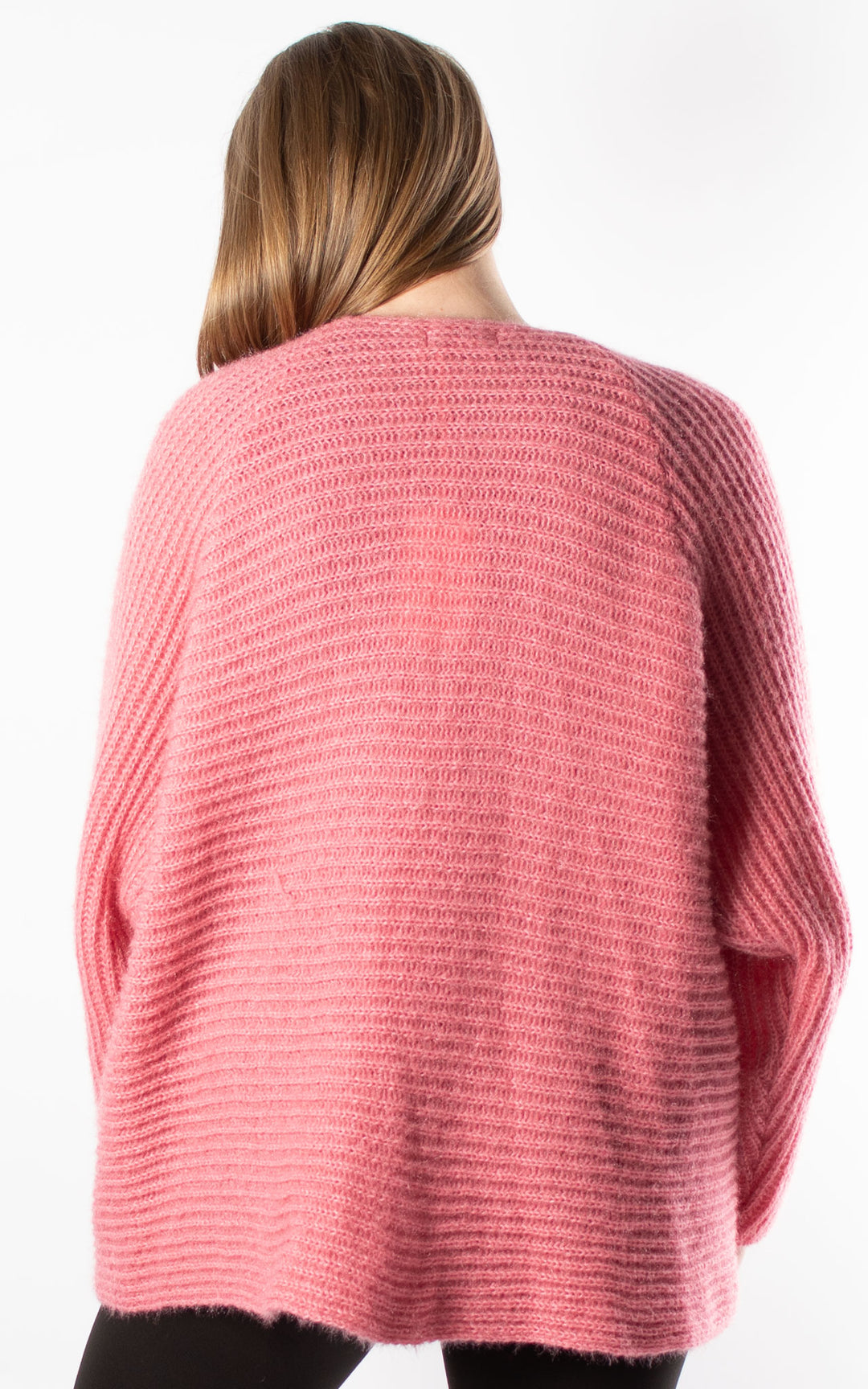 *PRE-ORDER* Open Knit Cardi | Pink