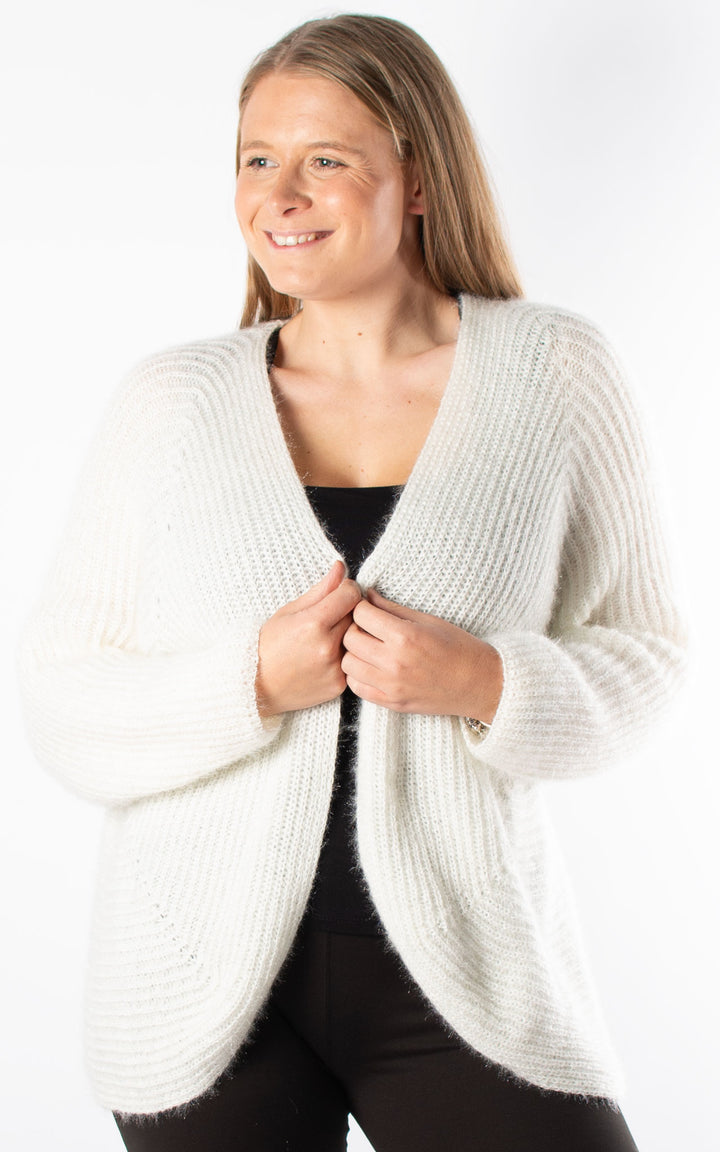 *PRE-ORDER* Open Knit Cardi | Winter White