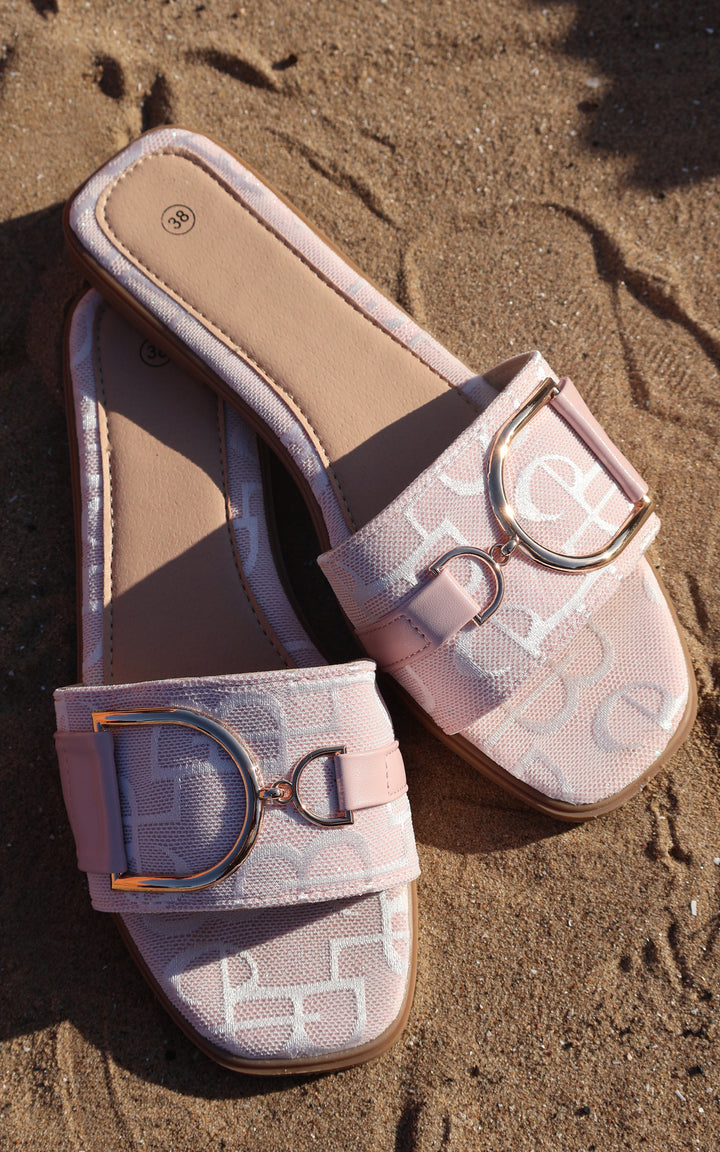 Palma Buckle Sandal | Pink