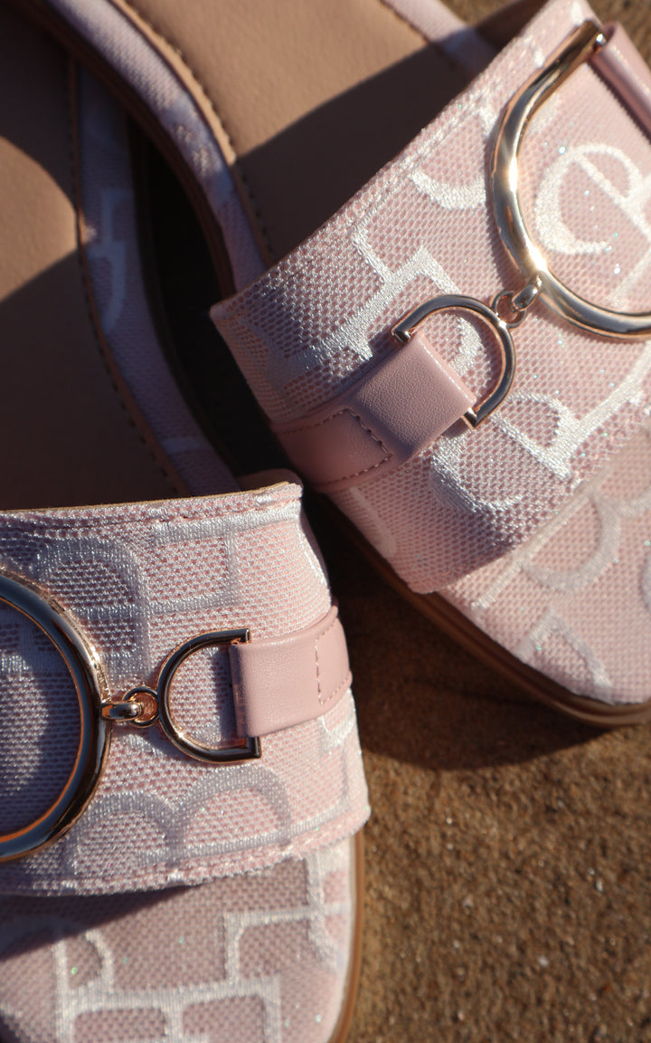 Palma Buckle Sandal | Pink