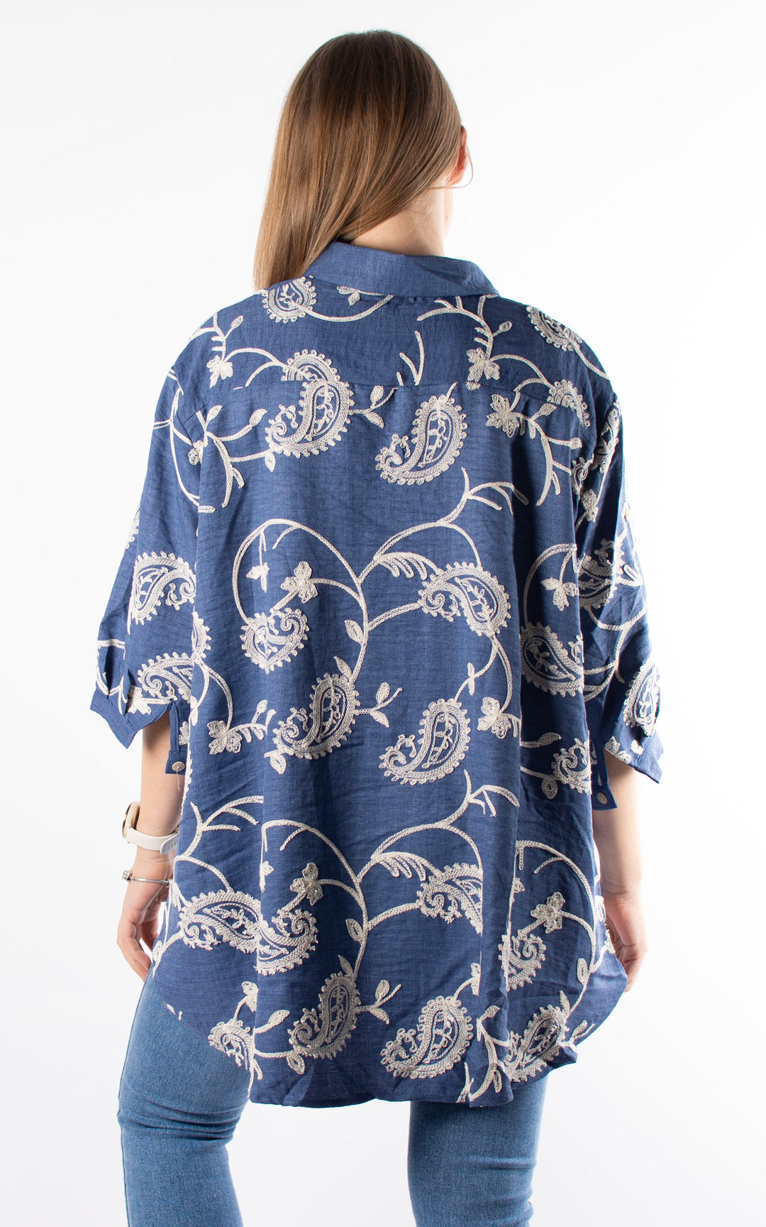 Palma Embroidered Denim Shirt