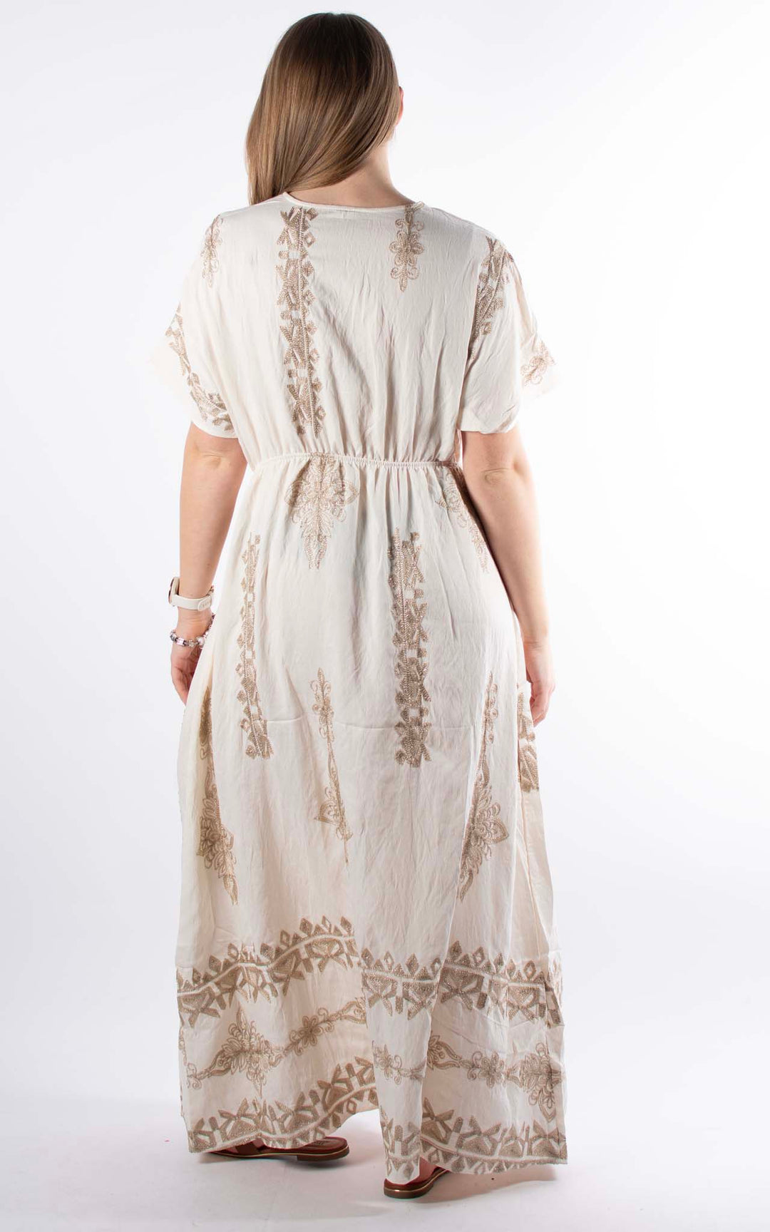 Palma Embroidered Dress | Ivory