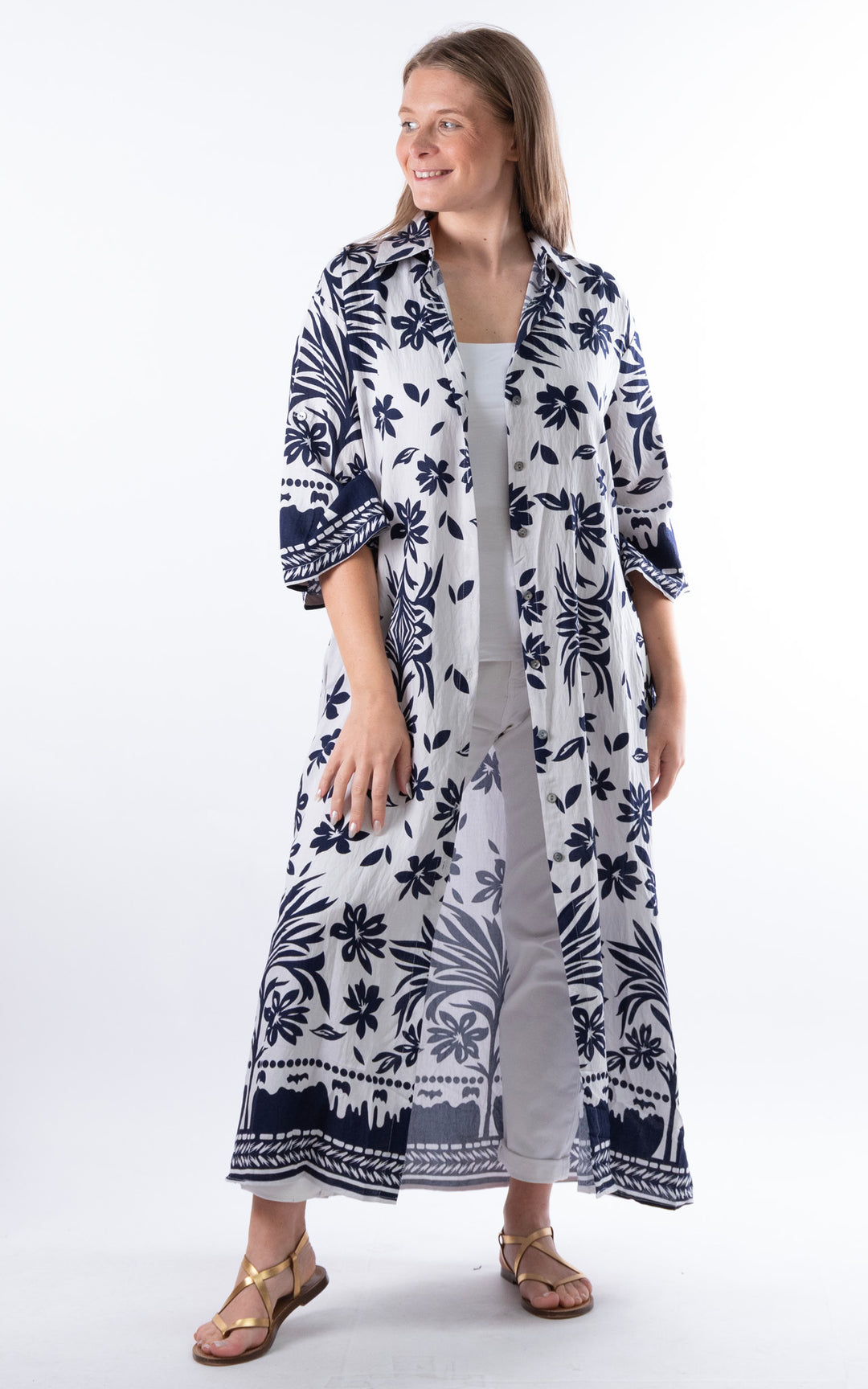 Palma Floral Dress | Ivory