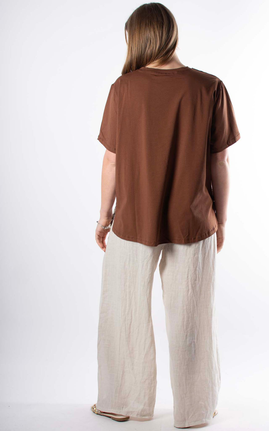 Palma Floral Top | Chocolate