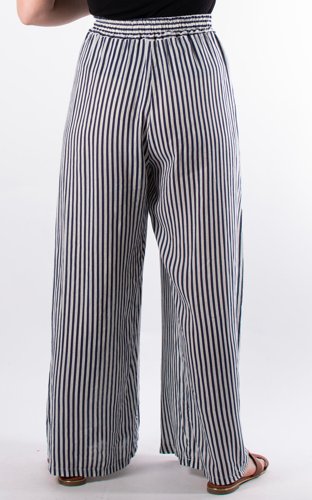 Palma Linen Trousers | Navy Stripe