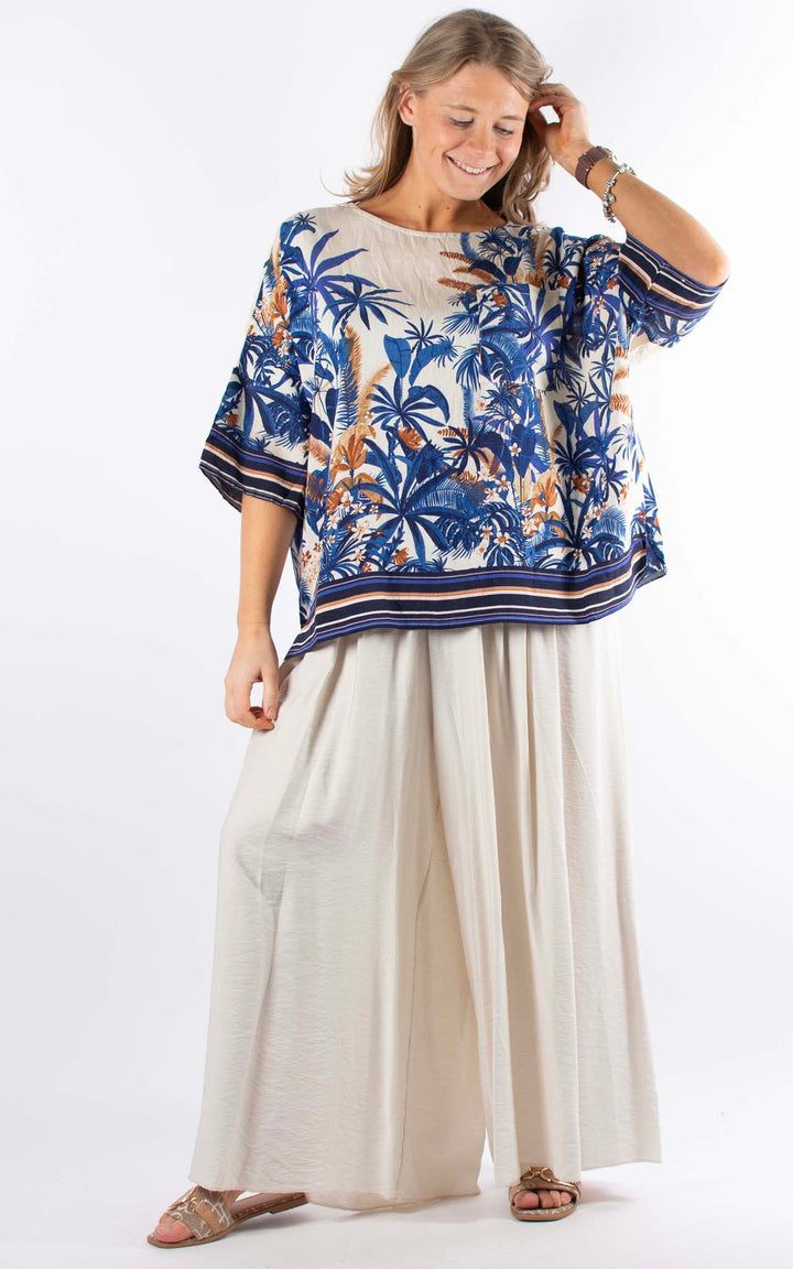 Palma Multi-Leaf  T | Blue