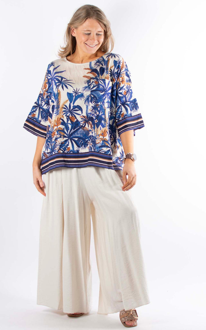 Palma Multi-Leaf  T | Blue