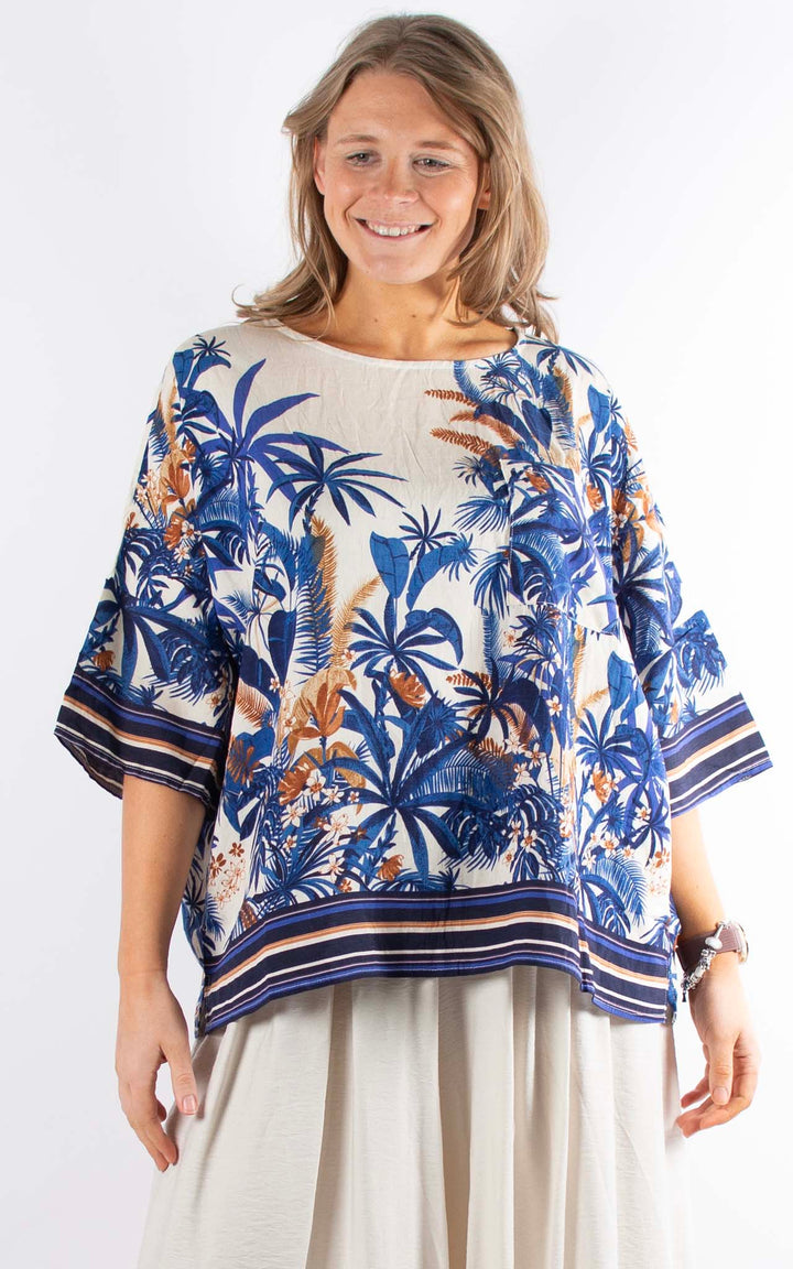 Palma Multi-Leaf  T | Blue