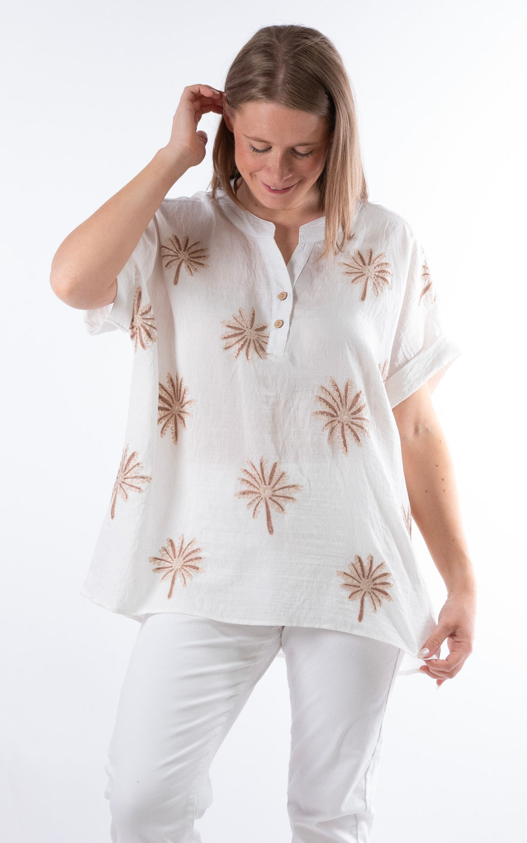 Palma Palm Top | Brown