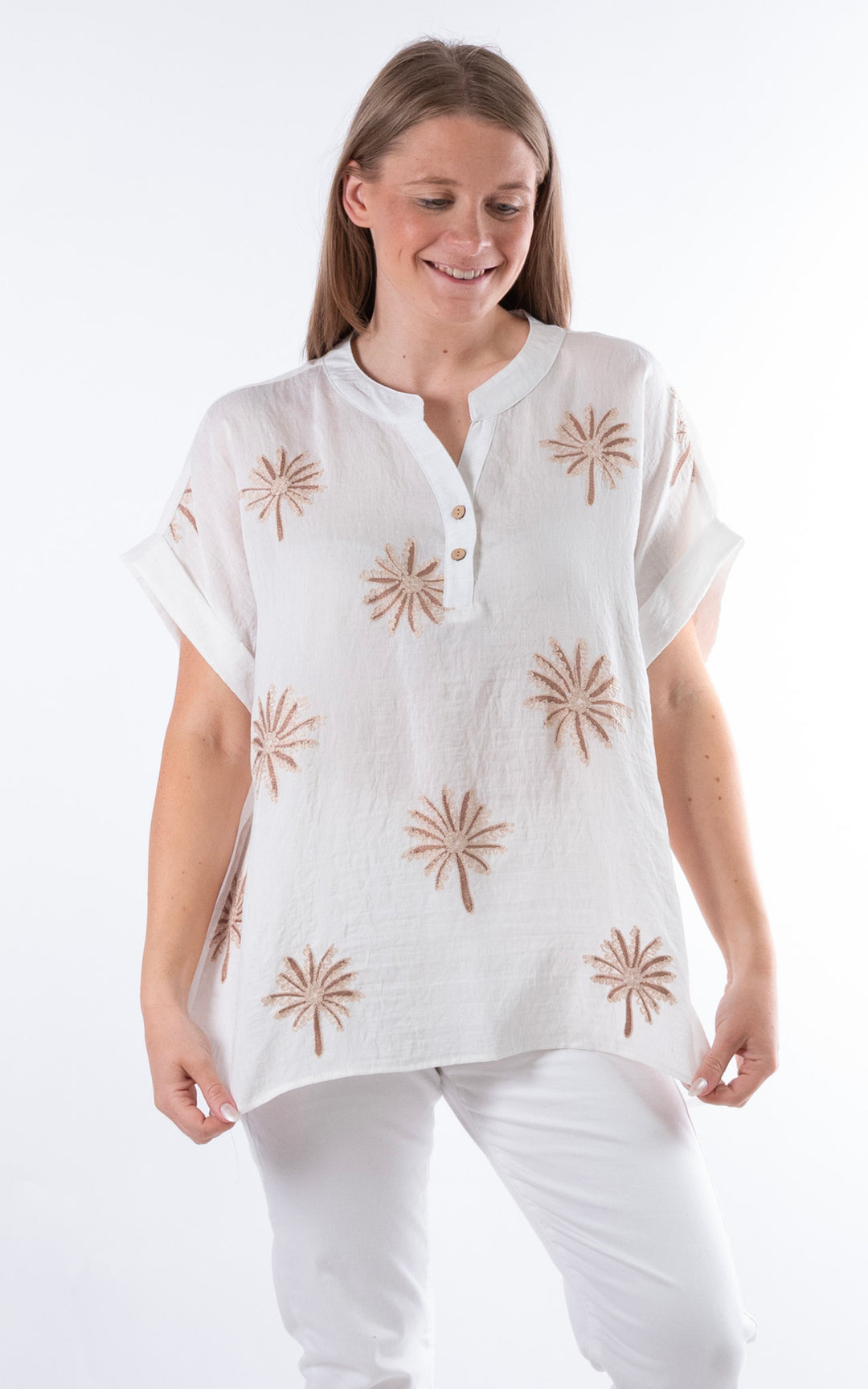 Palma Palm Top | Brown