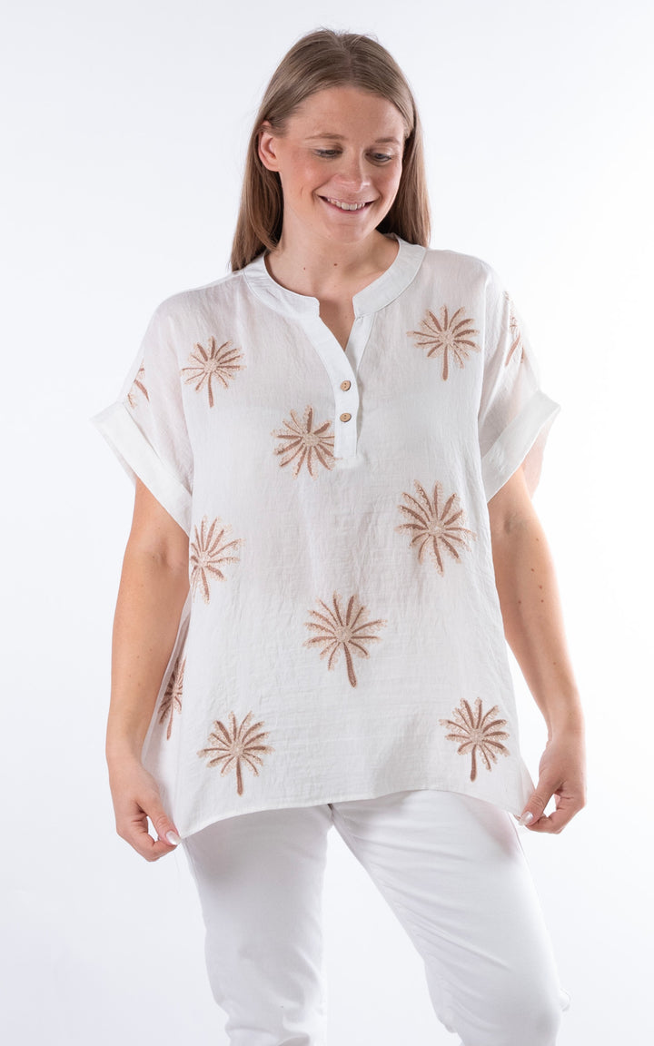Palma Palm Top | Brown