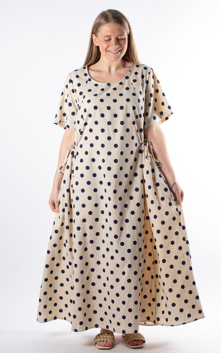 Palma Polka Dot Dress | Navy
