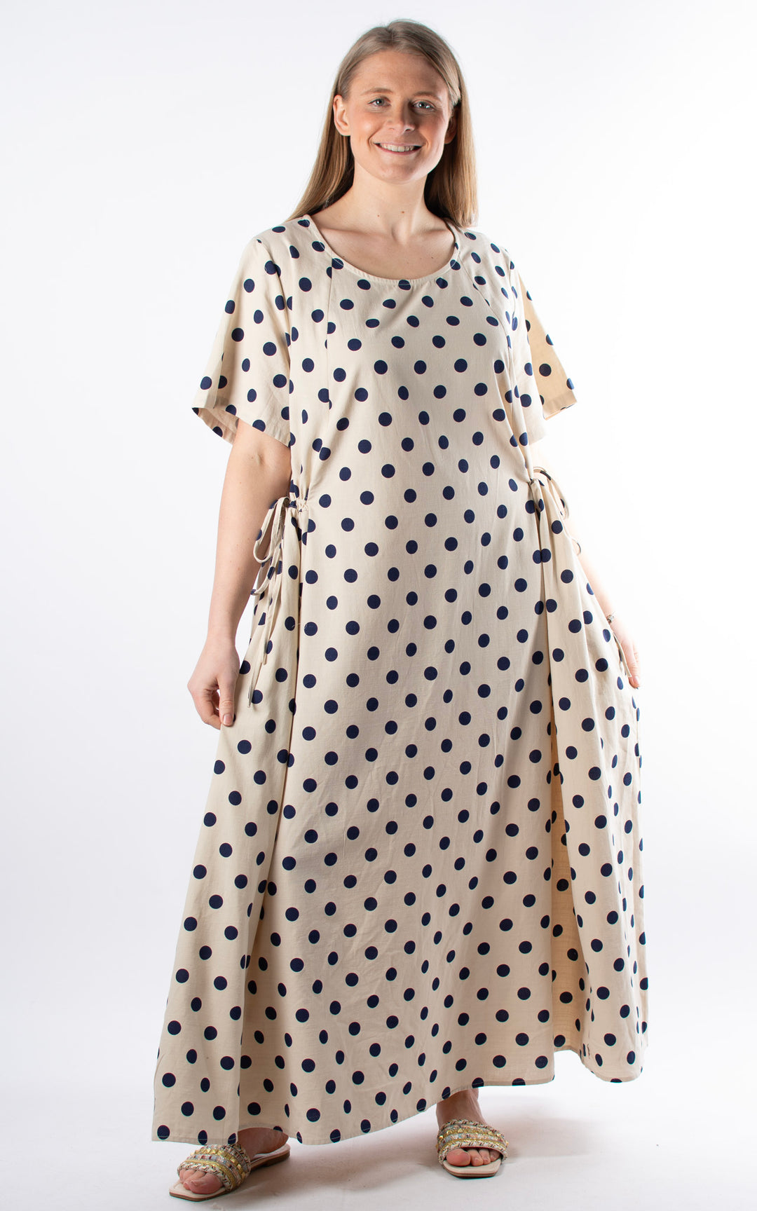 Palma Polka Dot Dress | Navy