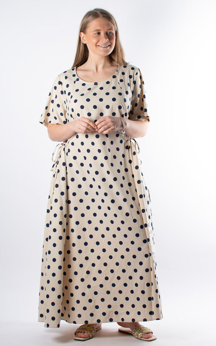 Palma Polka Dot Dress | Navy