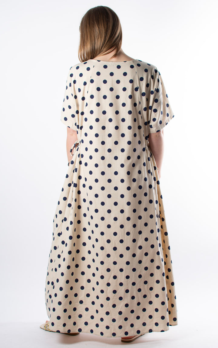 Palma Polka Dot Dress | Navy