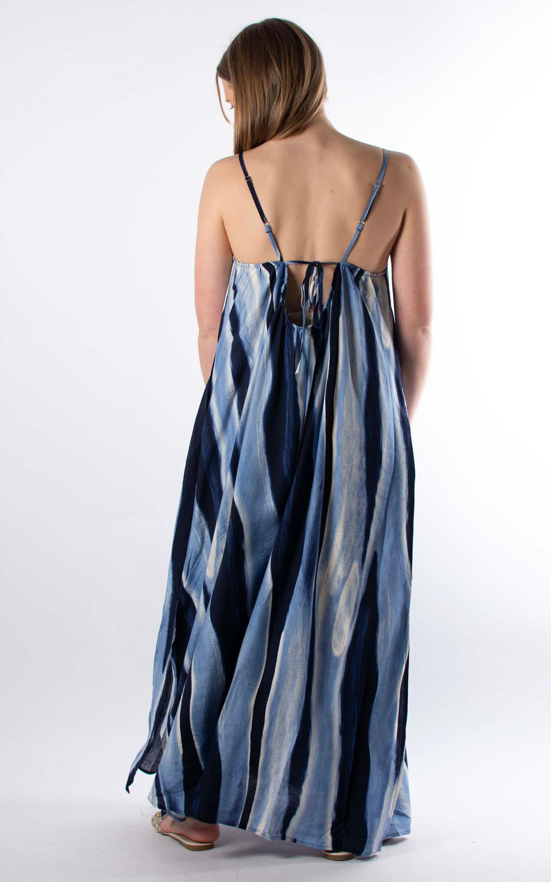 Palma Strappy Wave Dress | Blue