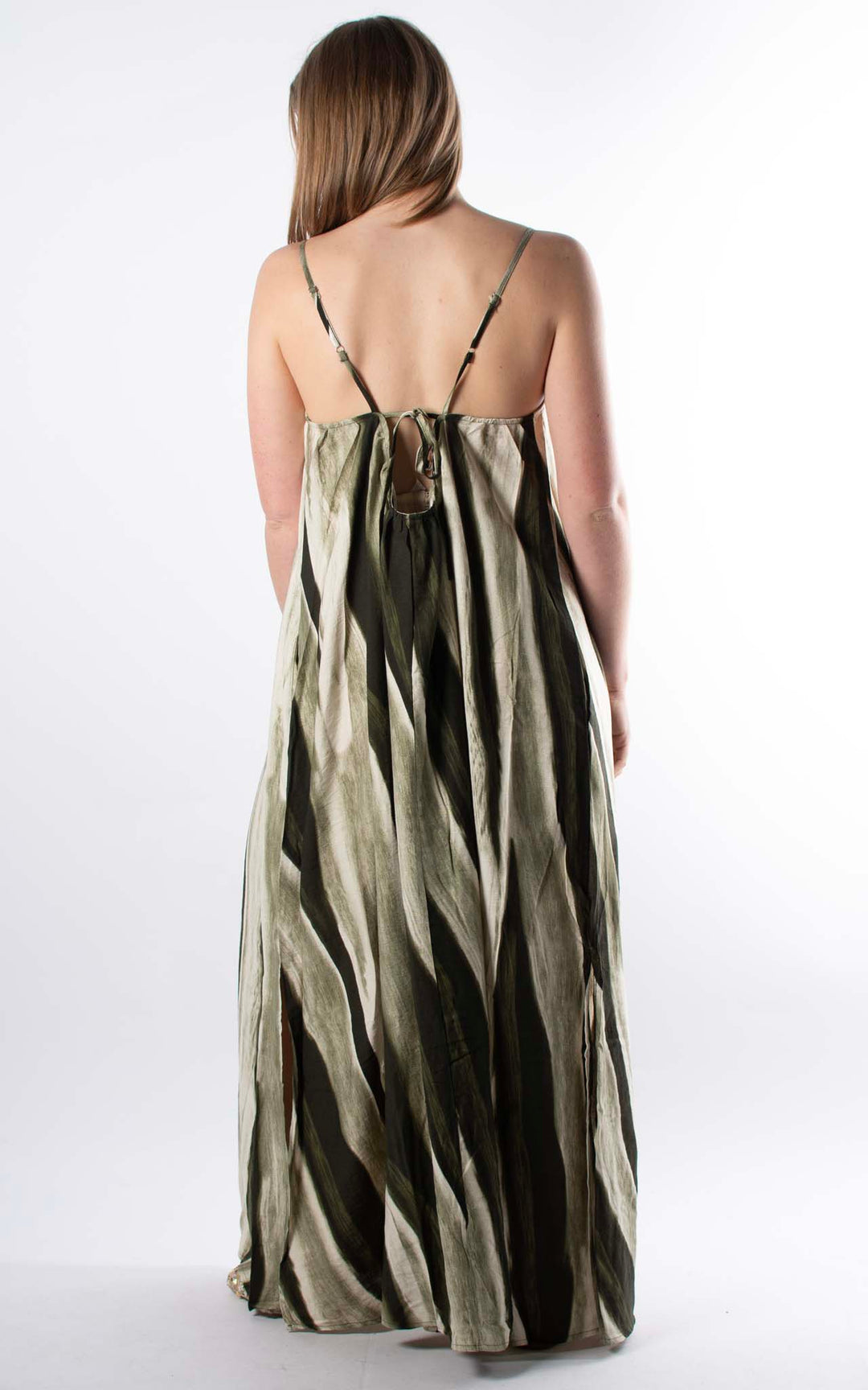 Palma Strappy Wave Dress | Green