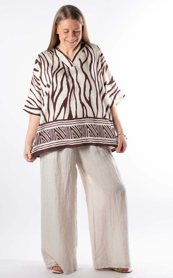 Palma Zebra T | Chocolate