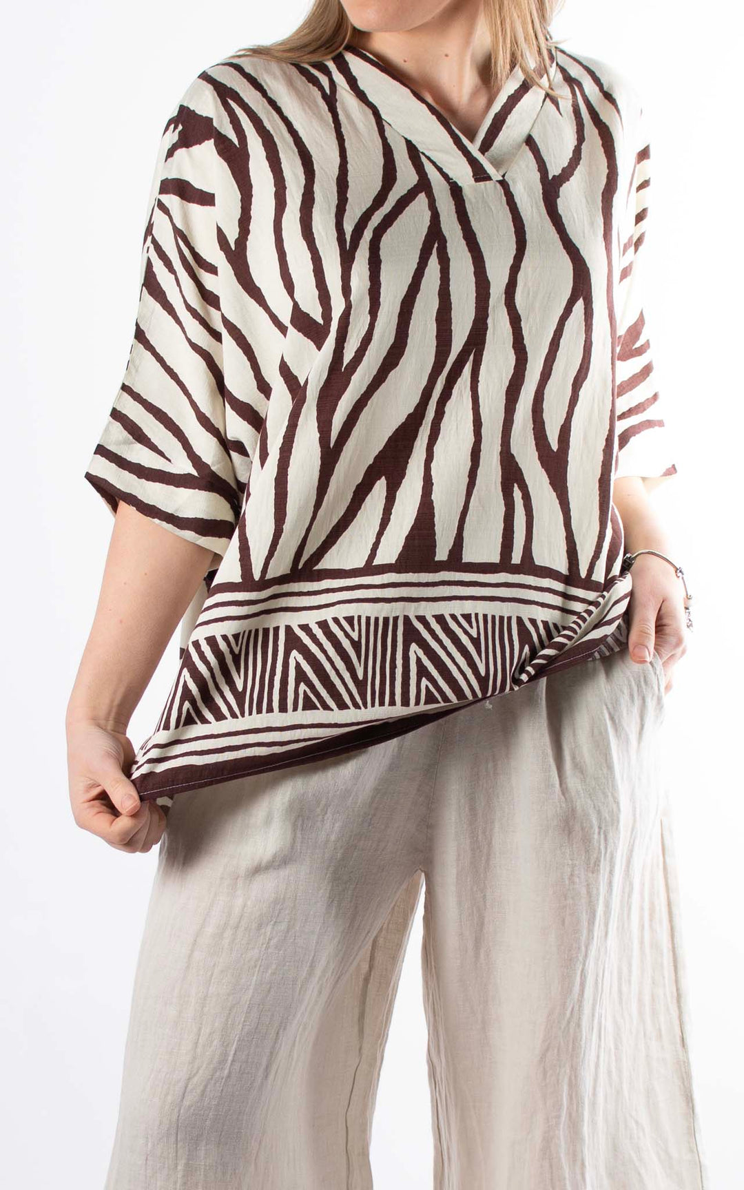 Palma Zebra T | Chocolate