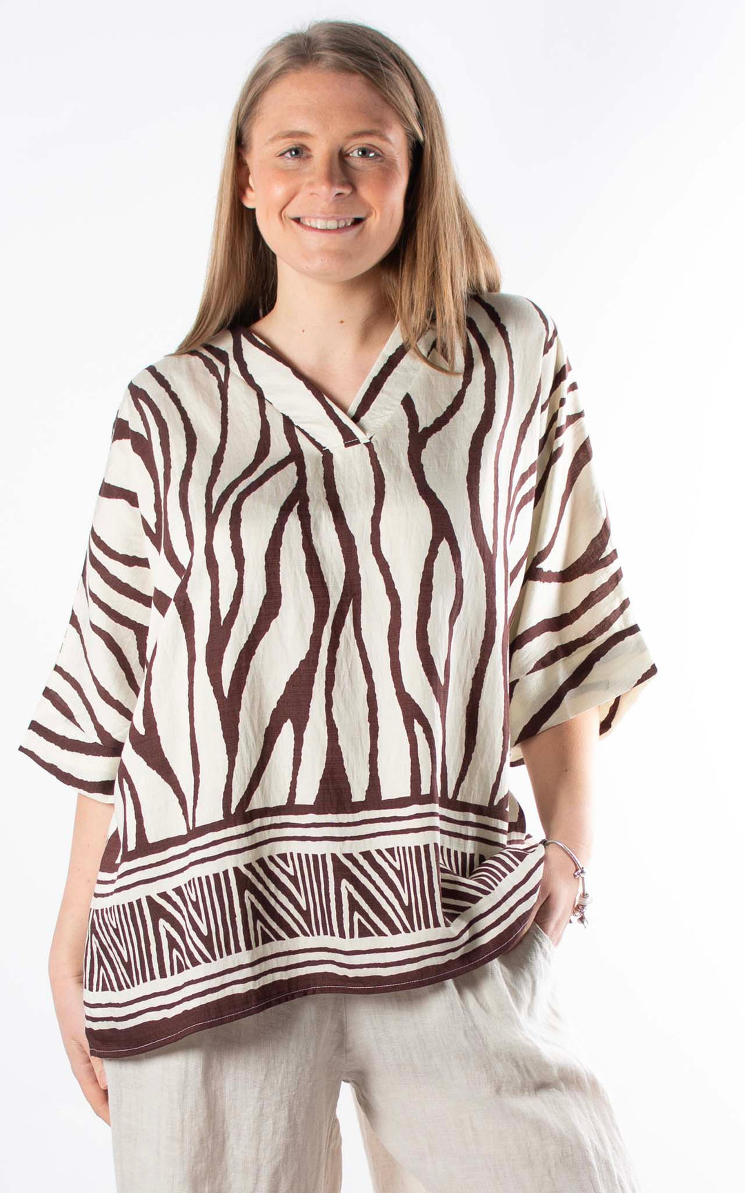Palma Zebra T | Chocolate