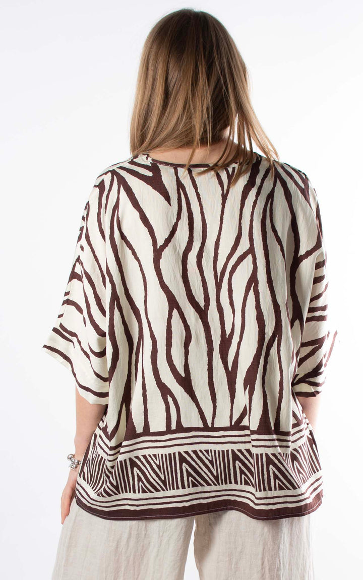 Palma Zebra T | Chocolate