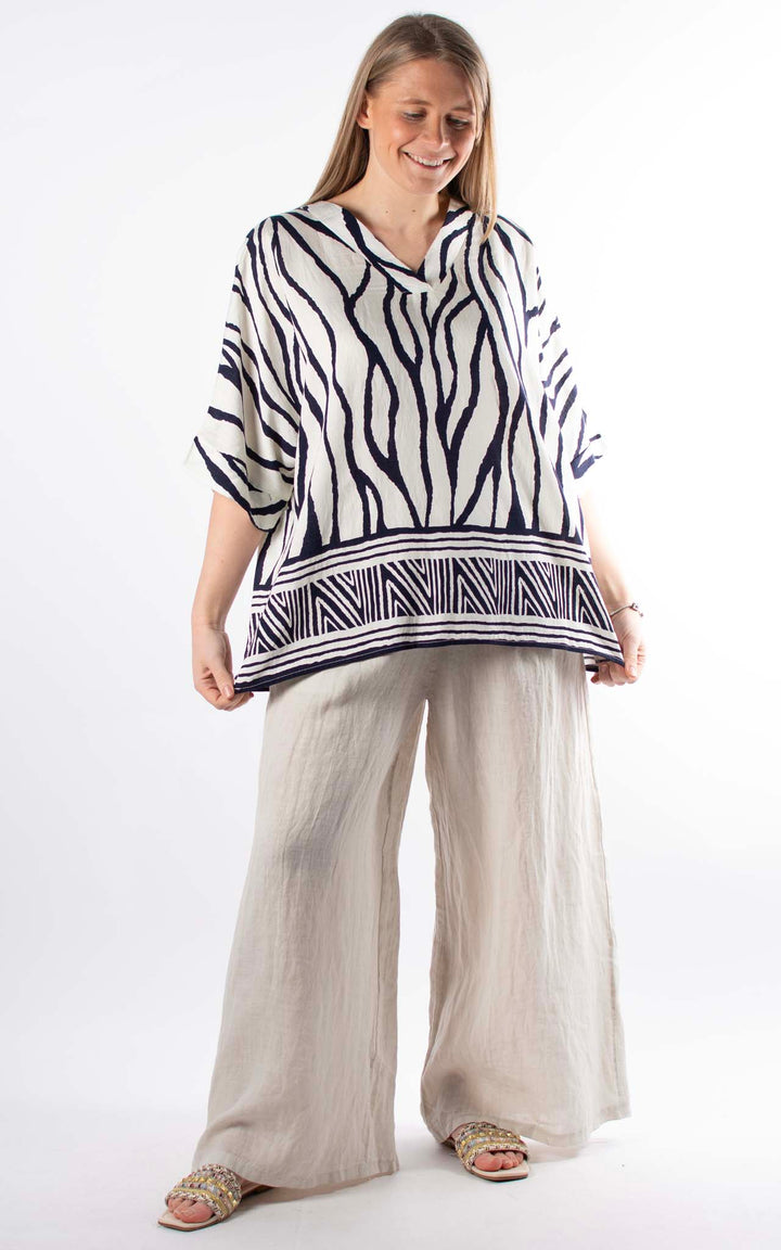 Palma Zebra T | Navy