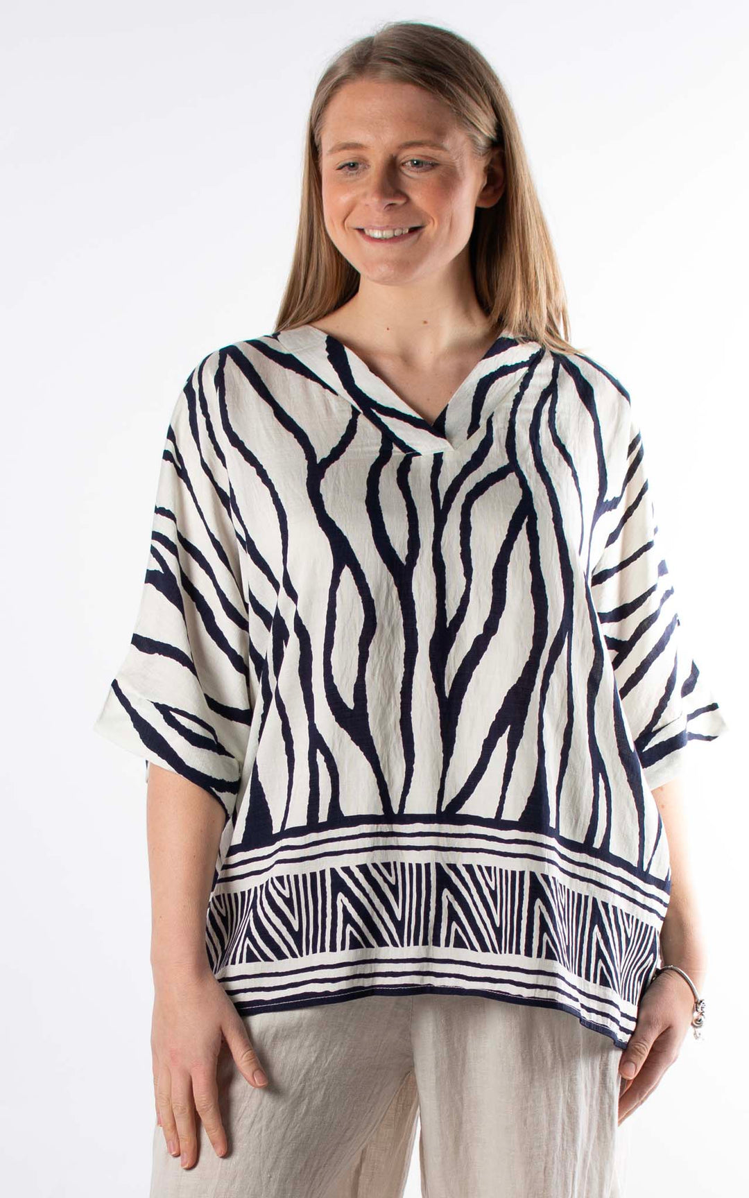 Palma Zebra T | Navy