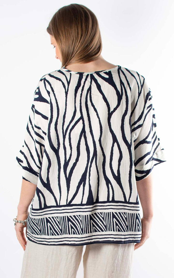Palma Zebra T | Navy