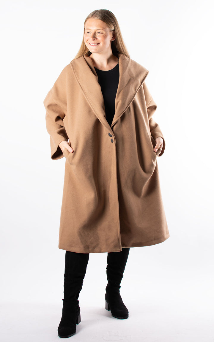 Paula Hooded Coat | Mocha