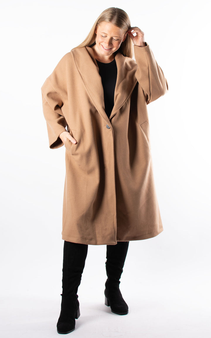 Paula Hooded Coat | Mocha