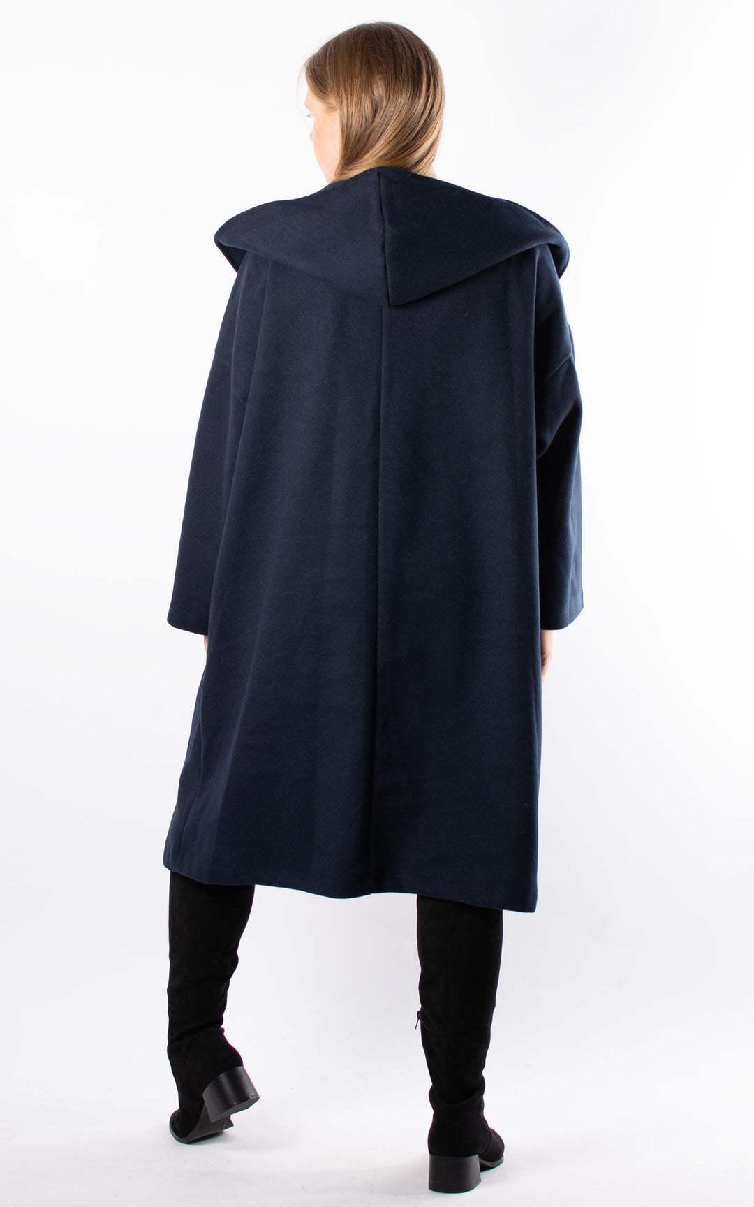 Paula Hooded Coat | Navy