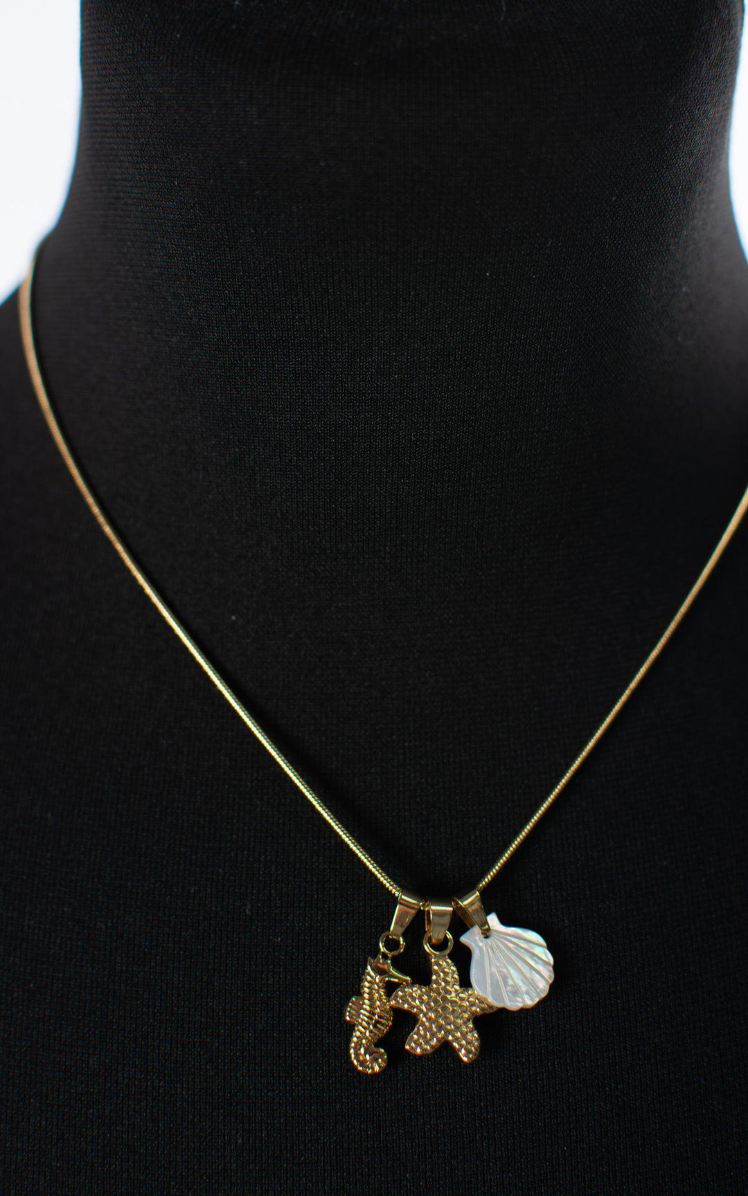 Under the Sea | Necklace | Gold