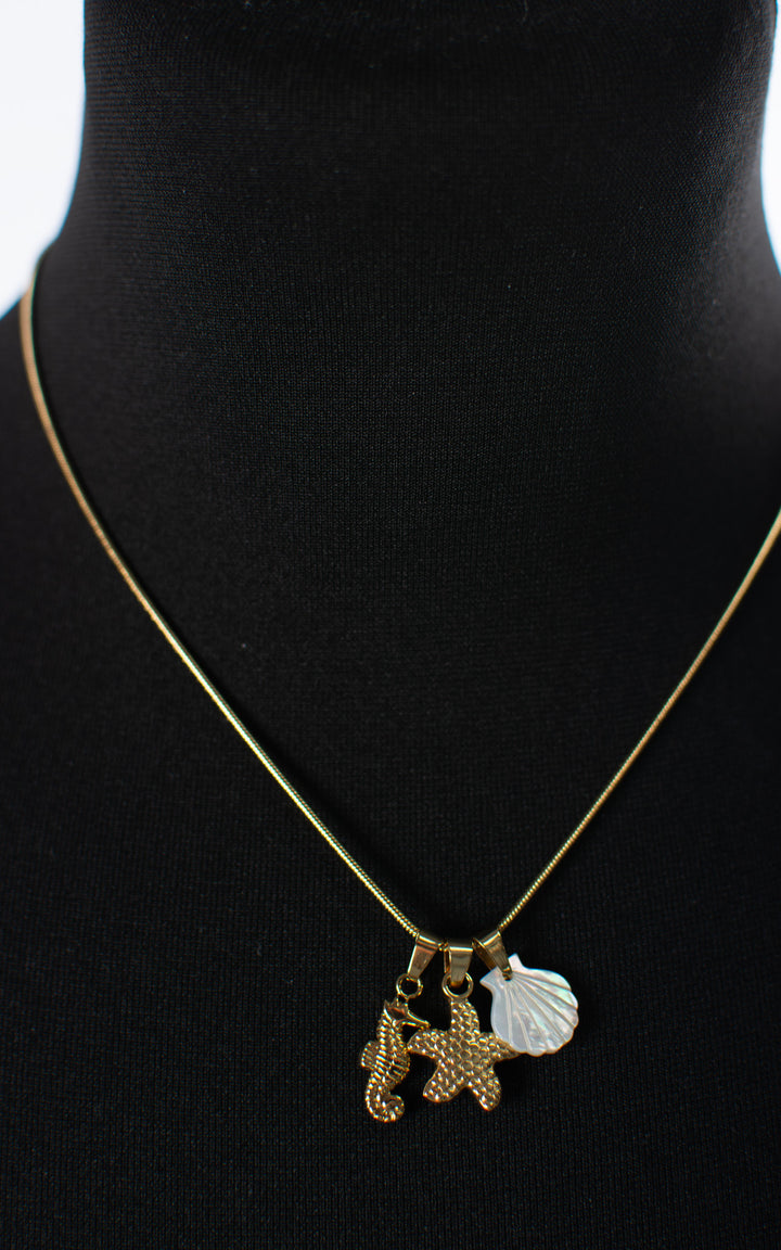 Under the Sea | Necklace | Gold