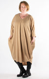 Penelope Ribbed Knit Dress | Camel
