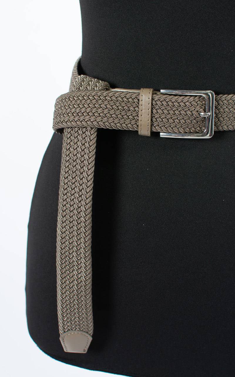 Penny Woven Belt | Taupe