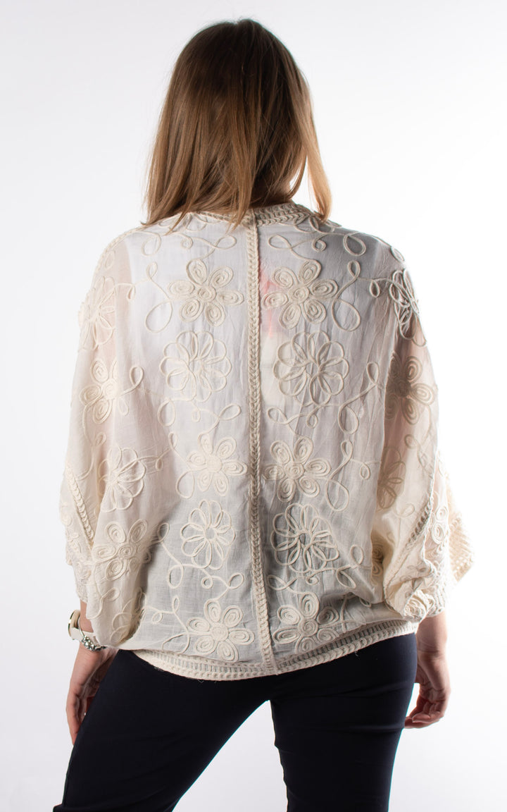 Peyton Floral Shirt | Cream