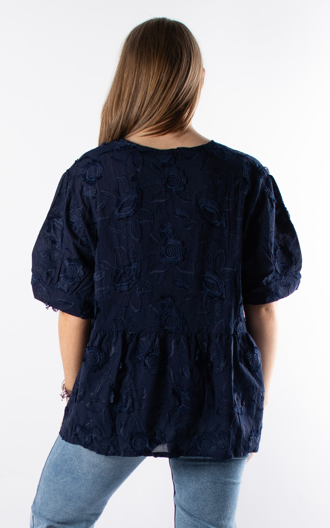 Phoebe Button Pearl T | Navy