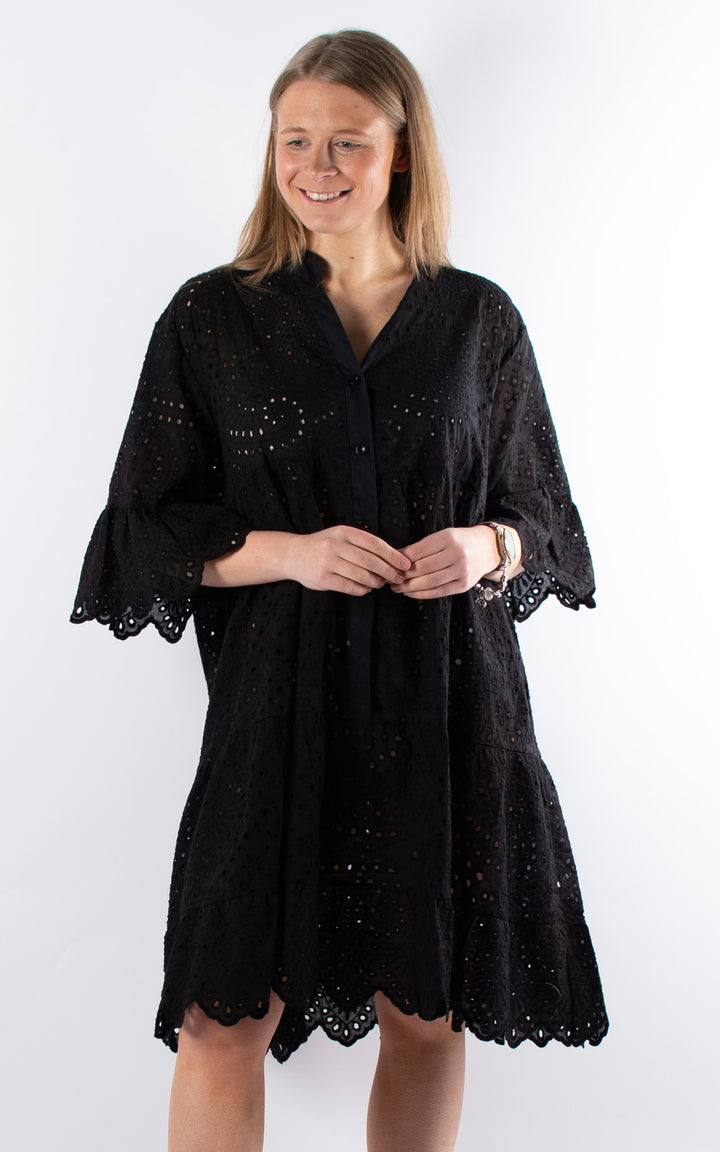 Phoebe Floral Tunic  | Black