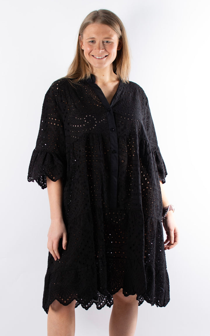 Phoebe Floral Tunic  | Black